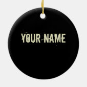 スクーターヴィンテージサンセットレトロEスクーターデザイン セラミックオーナメント (裏面)