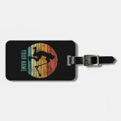 スクーターヴィンテージサンセットレトロEスクーターデザイン ラゲッジタグ (正面横)