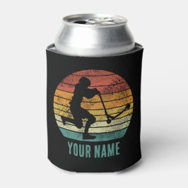 スクーターヴィンテージサンセットレトロEスクーターデザイン 缶クーラー