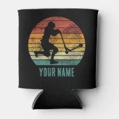 スクーターヴィンテージサンセットレトロEスクーターデザイン 缶クーラー (正面)