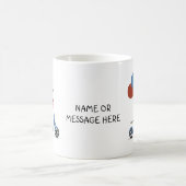 スクーター上のダクスフントと風船 コーヒーマグカップ (中央)