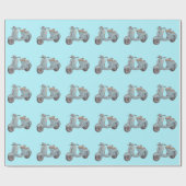 スクーター包装紙 ラッピングペーパー (フラット)