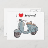 スクーター大好き!ポストカード ポストカード (正面/裏面)
