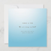 スクーター妊娠におもしろい男女兼用コウノトリ 案内状 (裏面)