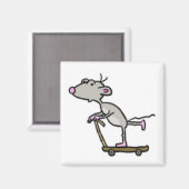 スクーター少年マウス磁石 マグネット (正面/裏面)