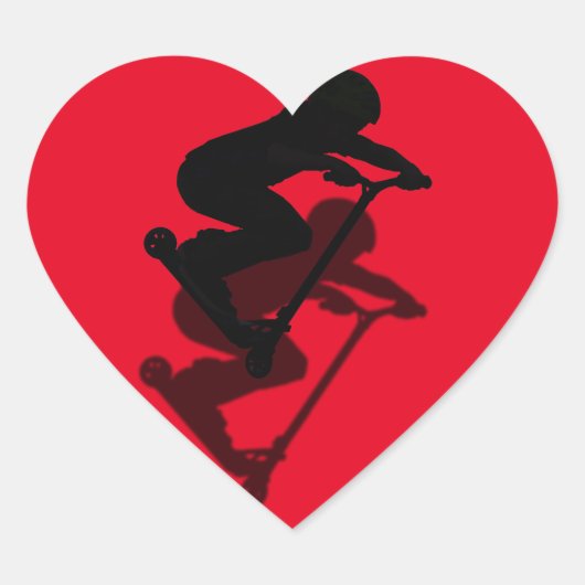 スクーター少年 – スタントスクーター5 ハートシール (正面)