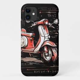 スクーター愛好家のためのデザイン iPhone 11 ケース