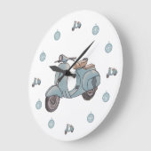 スクーター時計 ラージ壁時計 (傾斜)