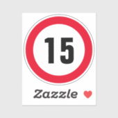 スクーター用の15 mphの小型の制限速度ビニールシール シール (シート)