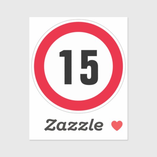 スクーター用の15 mphの小型の制限速度ビニールシール シール (シート)