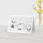 スクーター皮膚 カード (黄色い花)