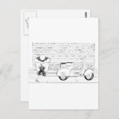 スクーター皮膚 ポストカード (正面/裏面)