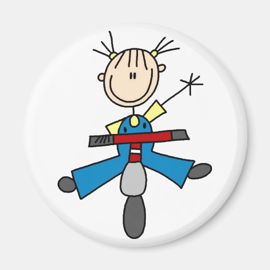 スクーター磁石の少女 マグネット (正面)