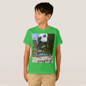 スクーター移動 – スタントスクーター少年 Tシャツ (正面フル)