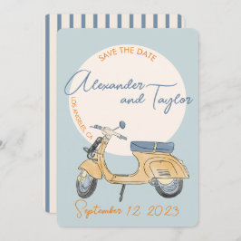 スクーター結婚ズイタリア招待状 招待状