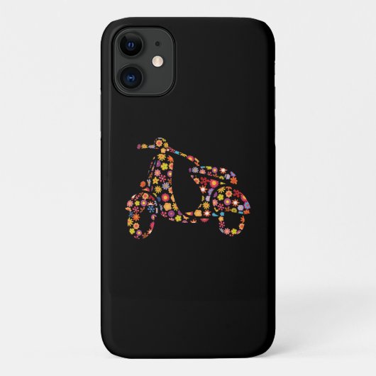 スクーター花の模様 Case-Mate iPhoneケース (裏面)