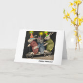 スクーター誕生日カード カード (黄色い花)