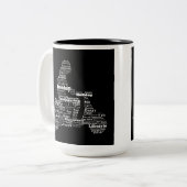 スクーター語照合 ツートーンマグカップ (正面左)