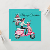 スクーター運のプレゼント カード (正面/裏面インサイチュ)