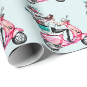 スクーター運のプレゼント ラッピングペーパー (ロールコーナー)