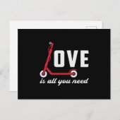 スクーター運転手の愛はスタントヴィンテージが必要なもの ポストカード (正面/裏面)