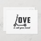 スクーター運転手の愛はスタントヴィンテージが必要なもの ポストカード (正面/裏面)