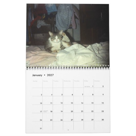 スクーター2007年 カレンダー (1月 2027)