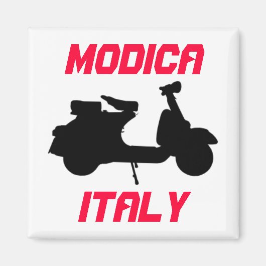 スクーター、イタリア モディカ マグネット (正面)