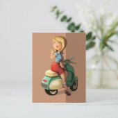 スクーター・ガール ポストカード (スタンド正面)