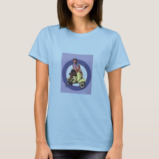 スクーター・ガール Tシャツ (正面)