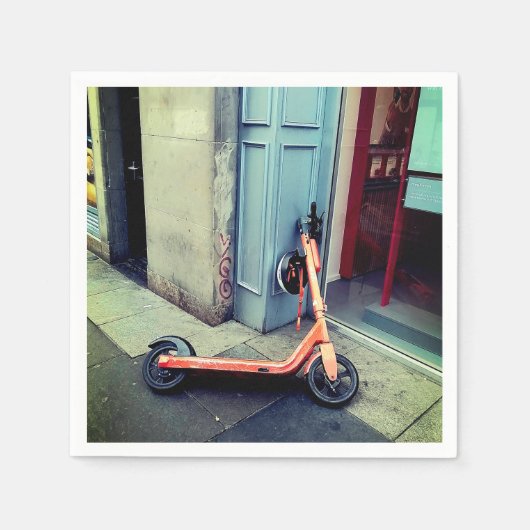 スクーター スタンダードカクテルナプキン (正面)