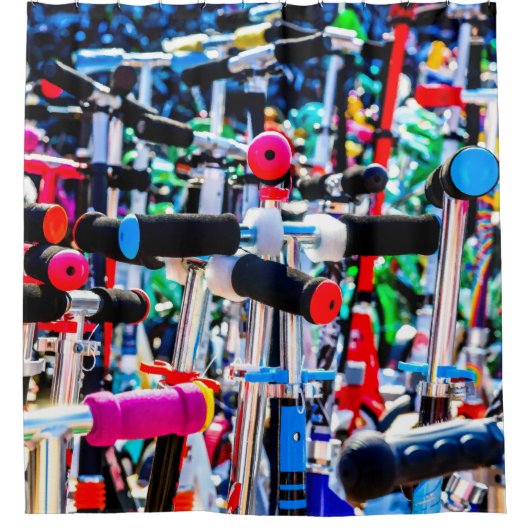 スクーター・パラダイス シャワーカーテン (正面)