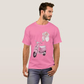 スクーター ピンクスクーターTシャツ Tシャツ (正面フル)