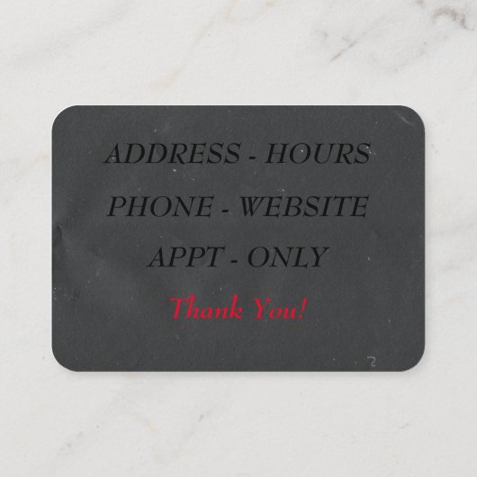 スクーター 名刺 (裏面)