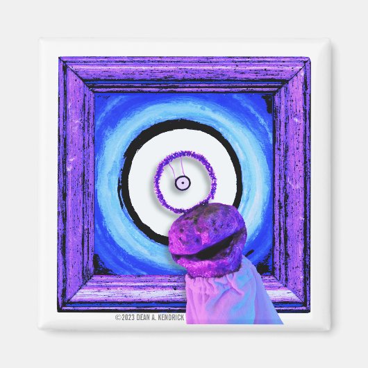 スクーットオーバーアッシザバーカーオンアイエイリアン マグネット (正面)