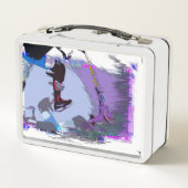 スクートにレース – スタントスクーター メタルランチボックス (裏面)