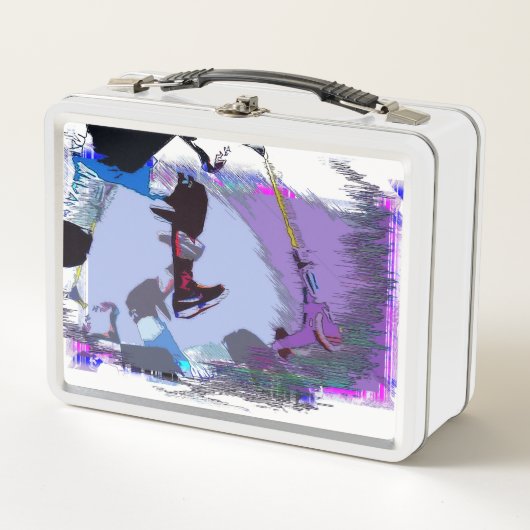 スクートにレース – スタントスクーター メタルランチボックス (正面)