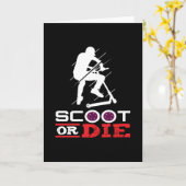 スクートまたはダイ電動スクーター カード (黄色い花)