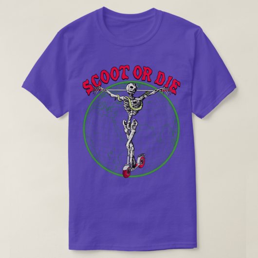 スクートまたはダイ Tシャツ (デザイン正面)