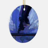 スクートブーター – スタントスクーターのアートワーク セラミックオーナメント (右)