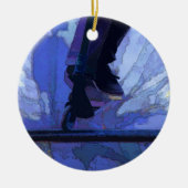 スクートブーター – スタントスクーターのアートワーク セラミックオーナメント (正面)