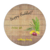 スクートLulavオン木効果ガラスキャンドルホルダー カッティングボード (正面)