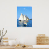 スクーナーとロブスター漁船のポスター ポスター (キッチン)