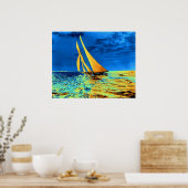 スクーナーアリエルズゴールデンセイルズ1899 ポスター (キッチン)