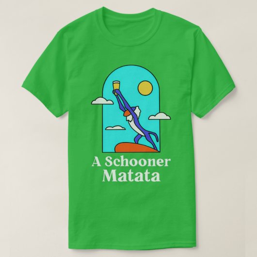 スクーナーマタタタユニットユタジャズフード付男性へh tシャツ (デザイン正面)