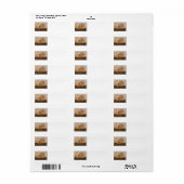 スクーナーヴィンテージの地図 ラベル (フルシート)