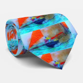 スクーナー船が赤と青のネクタイを走らせている ネクタイ (ロール)