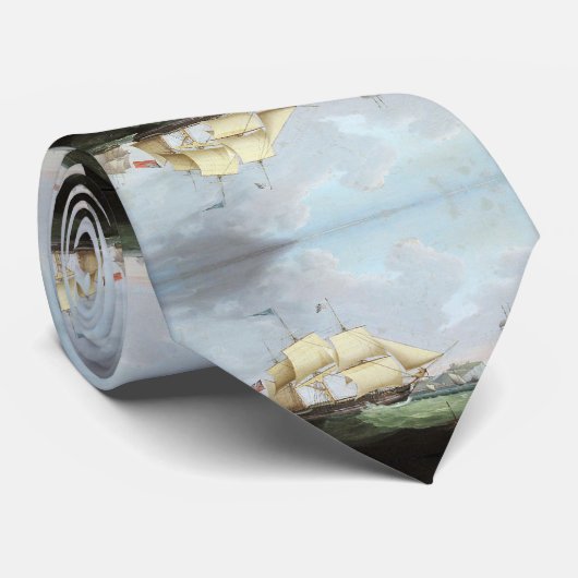 スクーナー船ハリエット1900年代 ネクタイ (ロール)