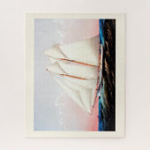 スクーナー船ヨット ジグソーパズル (縦)