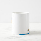 スクーナー船Woolfが付いている変更海軍マグの波 モーフィングマグカップ (中央)